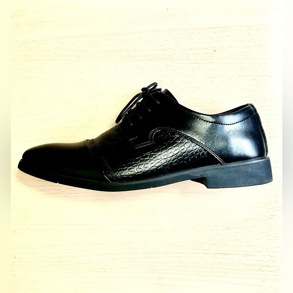FAUX Leather shoes with crocodile style texture size 43 - Picture 4 of 7